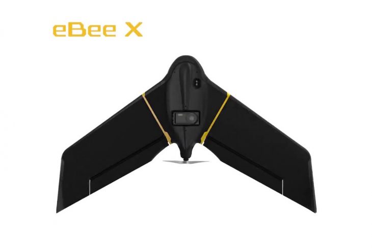 Unmanned Aerial Vehicle (UAV) fixed Wing model eBee-X, complete set Drone
